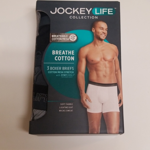 Jockey Life 3 Boxer Brief Pack - Picture 1 of 2